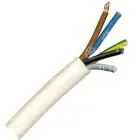 kabel CYSY 5x2,5, PVC, lanko, bílý, (balení 100m)